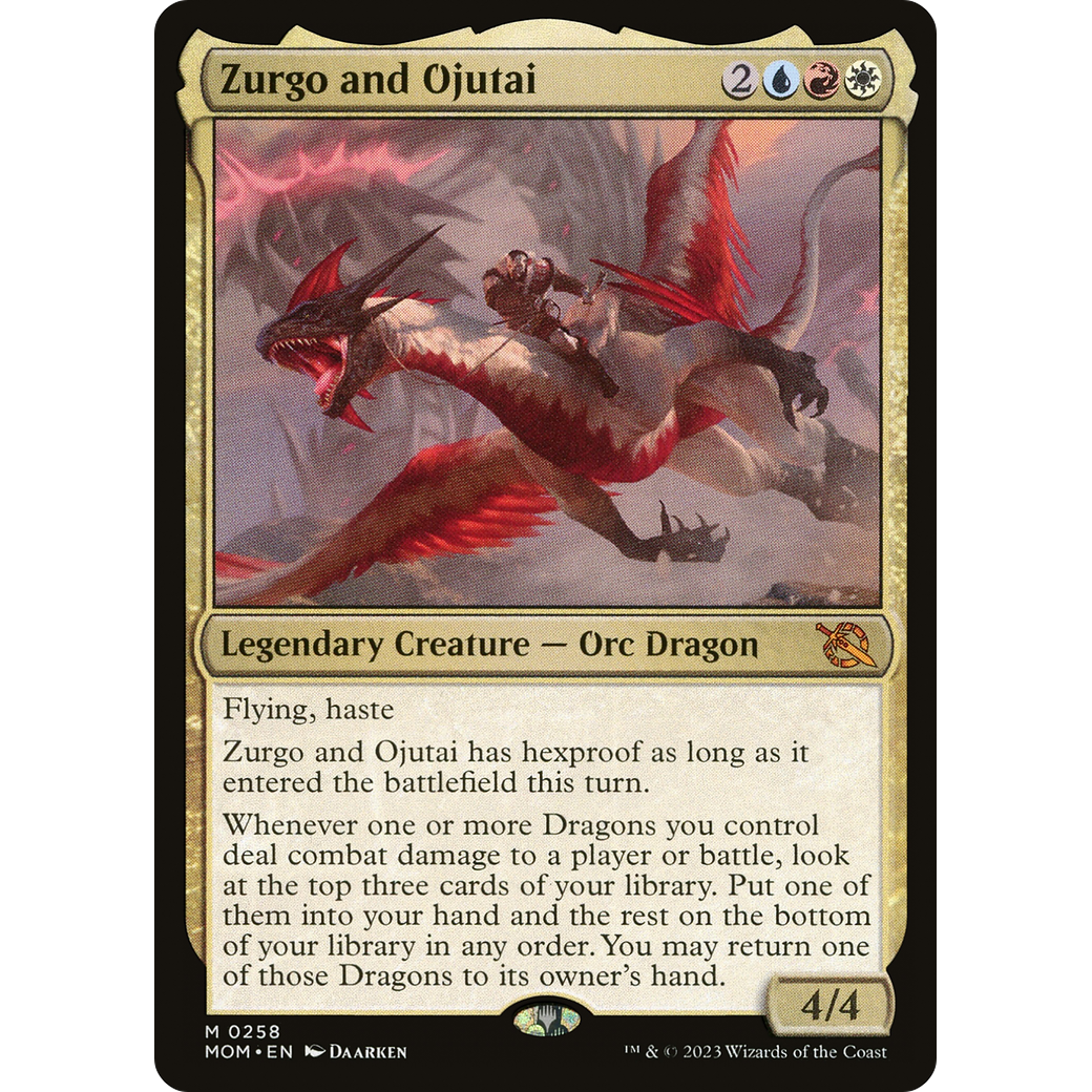 Zurgo and Ojutai (MOM-258) - March of the Machine Foil
