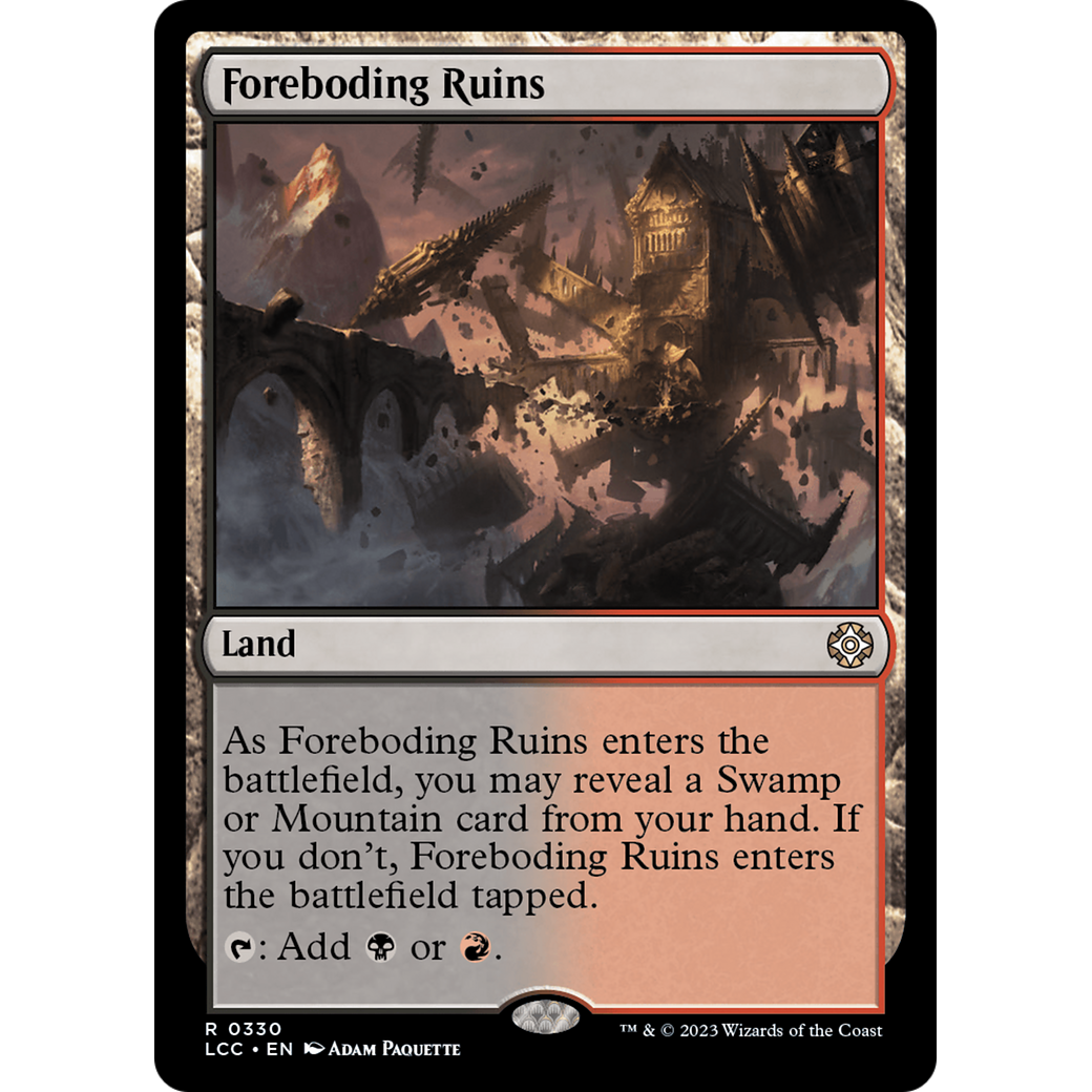 Foreboding Ruins (LCC-330) - The Lost Caverns of Ixalan Commander
