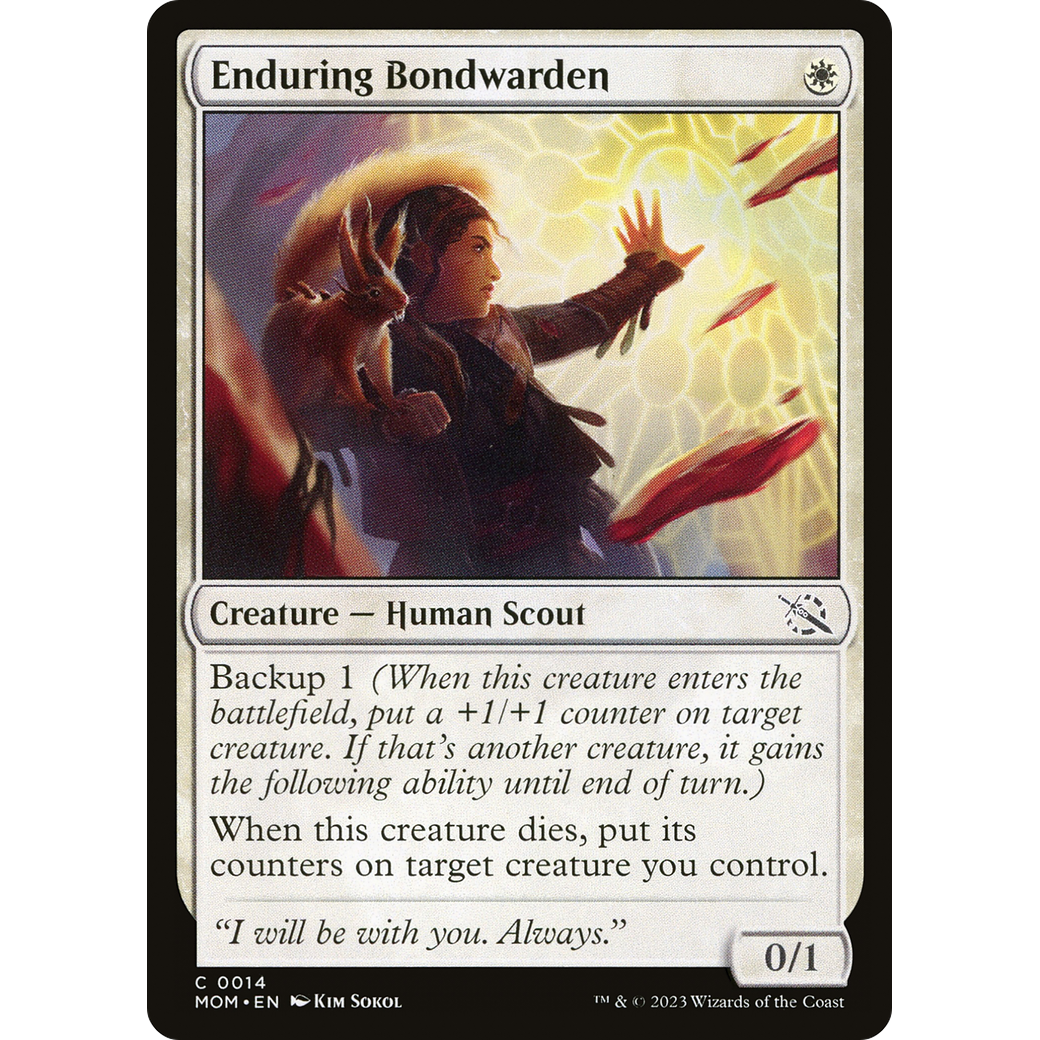 Enduring Bondwarden (MOM-014) - March of the Machine Foil