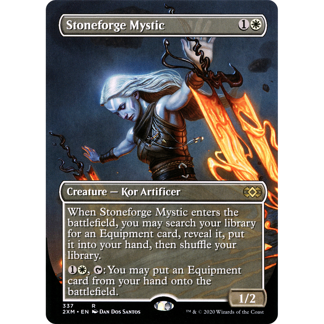 Stoneforge Mystic (Borderless) (2XM-337) - Double Masters (Borderless) Foil
