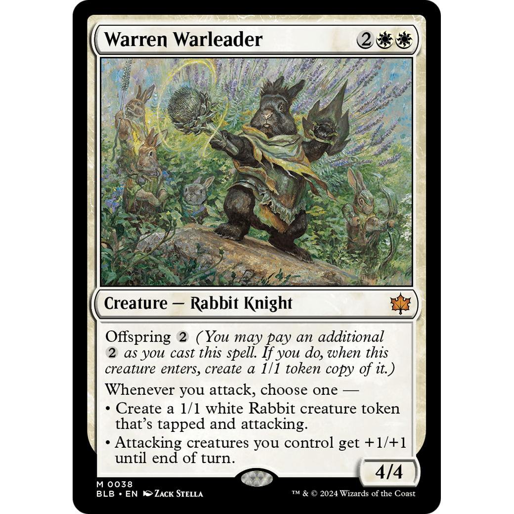 Warren Warleader (BLB-038) - Bloomburrow Foil