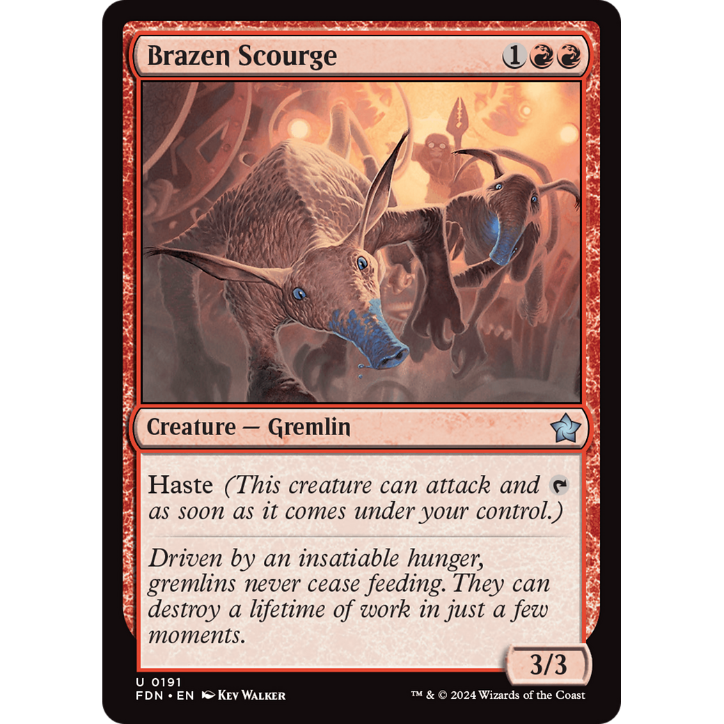 Brazen Scourge (FDN-191) - Foundations Foil
