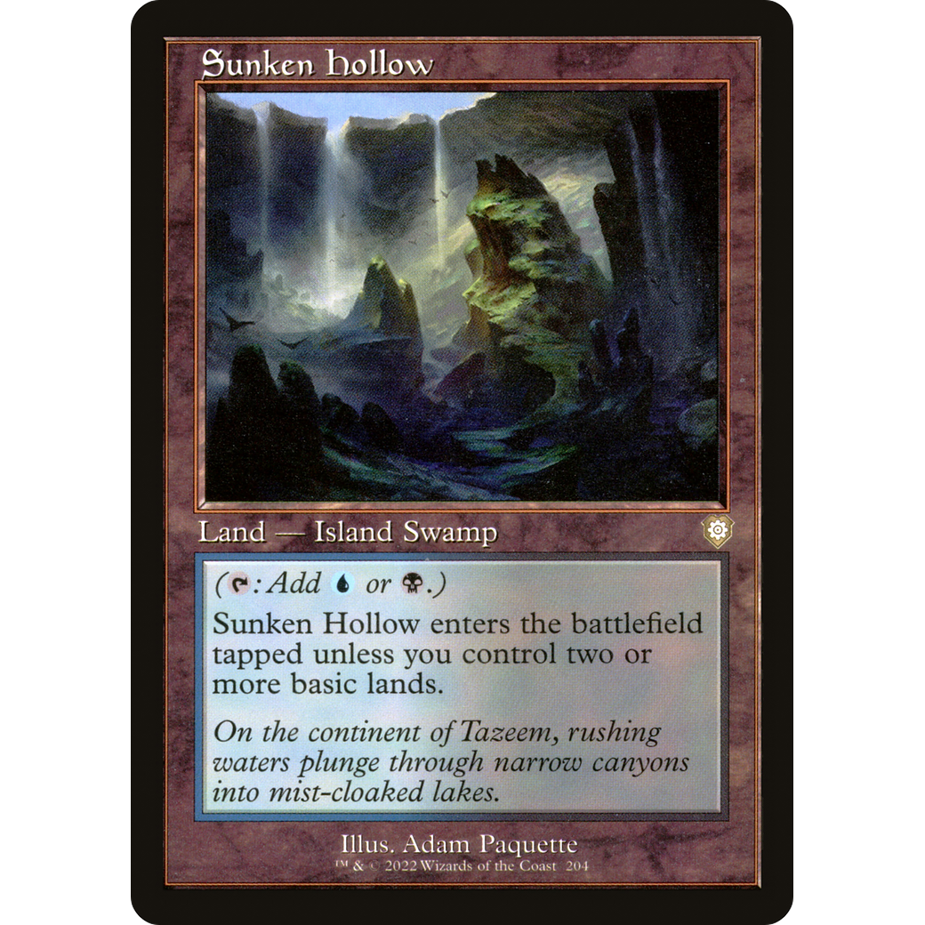 Sunken Hollow (Retro Frame) (BRC-204) - The Brothers' War Commander