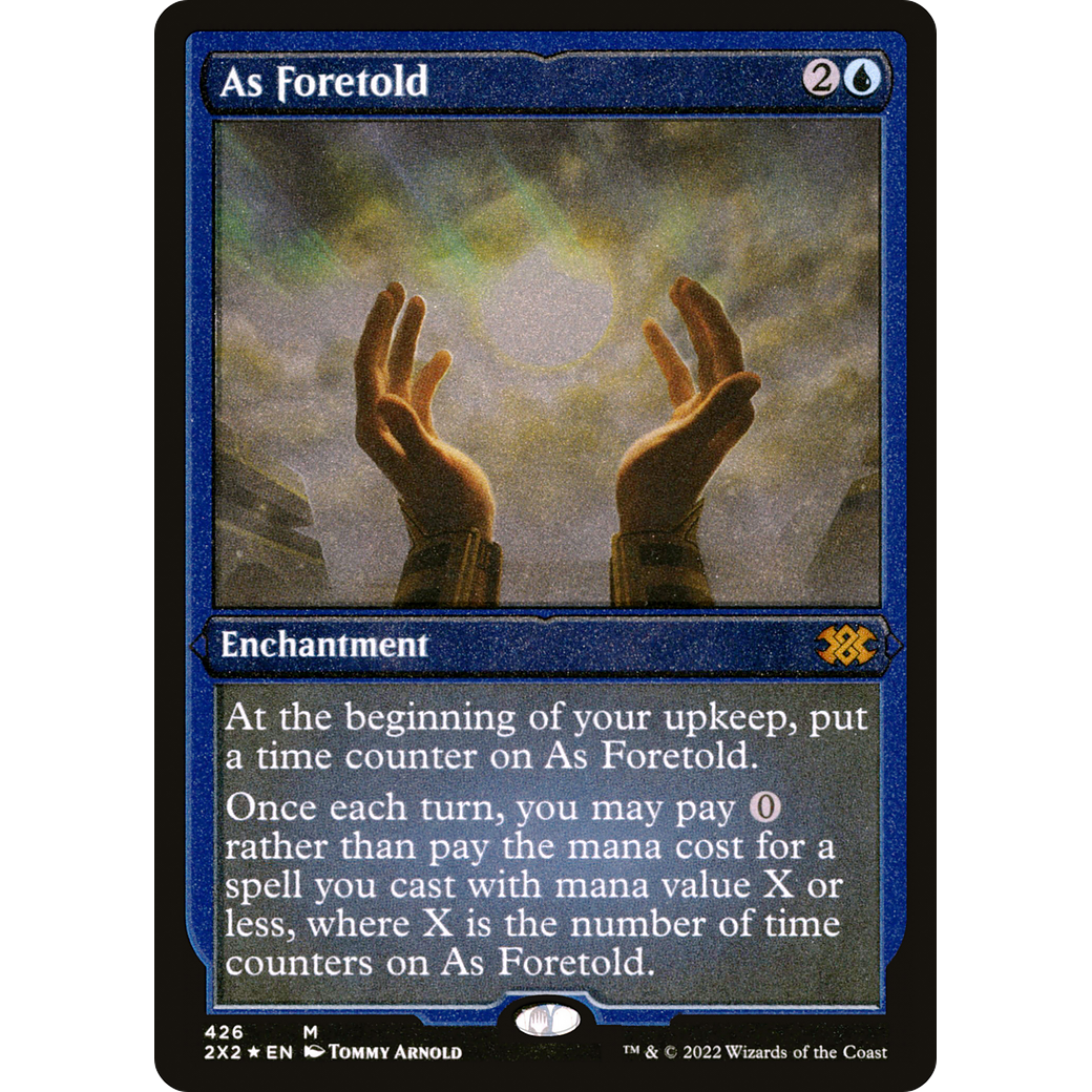 As Foretold (Foil Etched) (2X2-426) - Double Masters 2022 Foil