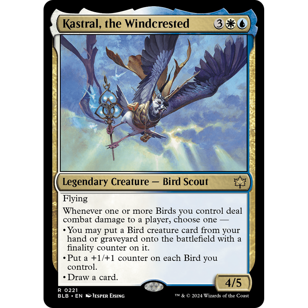 Kastral, the Windcrested (BLB-221) - Bloomburrow Foil