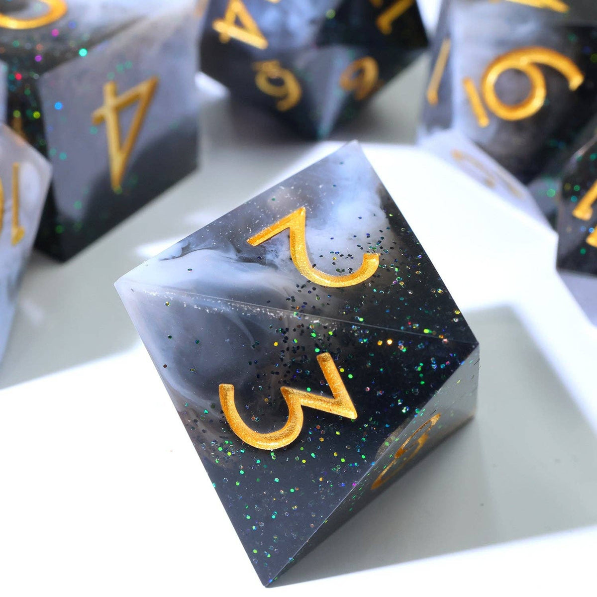 Dark Matter 7-Piece Polyhedral Dice Set