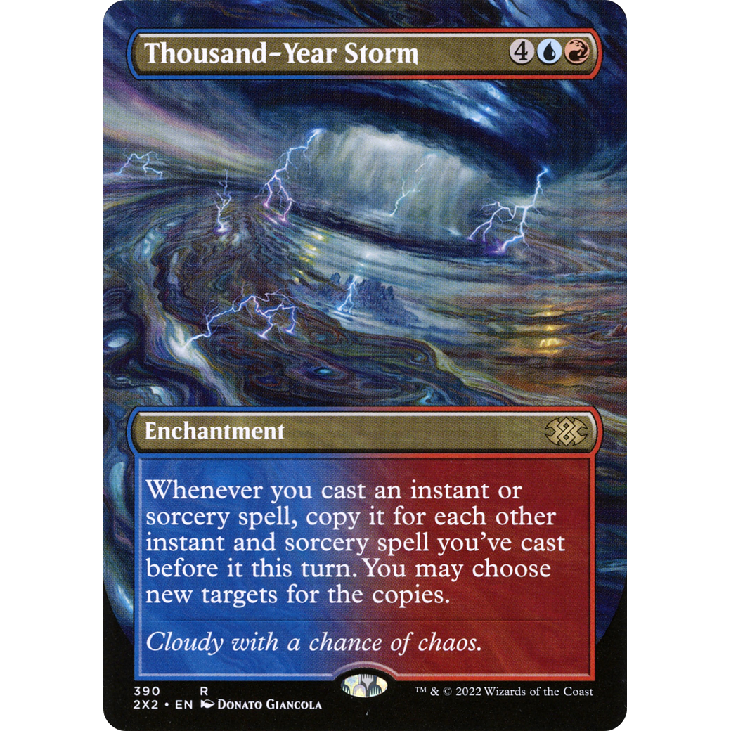 Thousand-Year Storm (Borderless) (2X2-390) - Double Masters 2022 (Borderless)