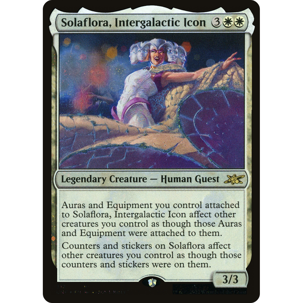 Solaflora, Intergalactic Icon (Galaxy Foil) (UNF-313) - Unfinity Foil