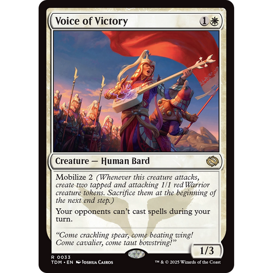 Voice of Victory (TDM-033) - Tarkir: Dragonstorm Foil