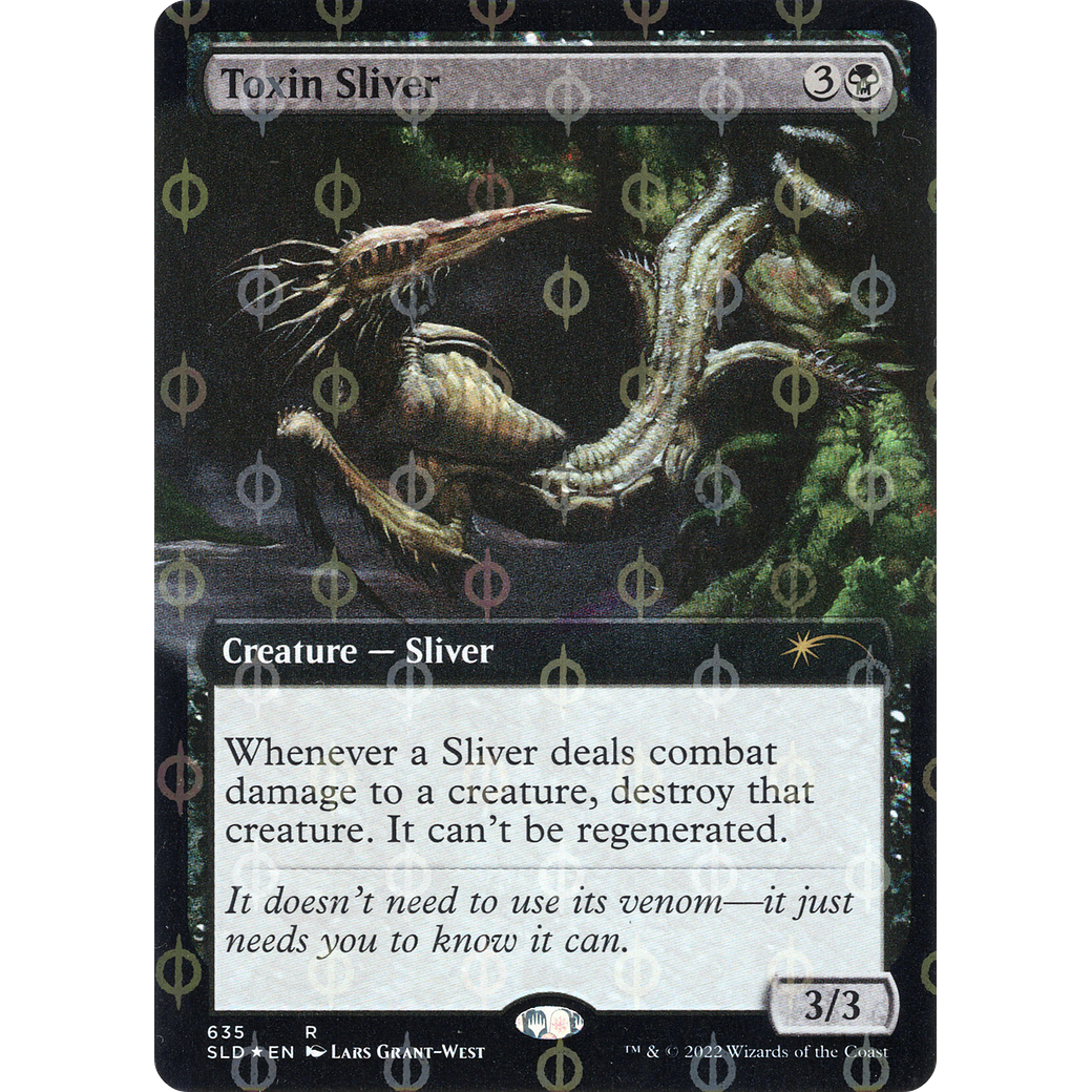 Toxin Sliver (Extended Art) (Step-and-Compleat Foil) (SLD-635) - Secret Lair Drop: (Extended Art) Foil