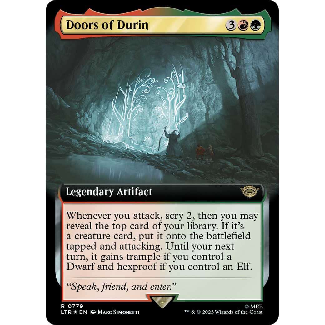 Doors of Durin (LTR-779) - The Lord of the Rings: Tales of Middle-earth: (Extended Art) Foil