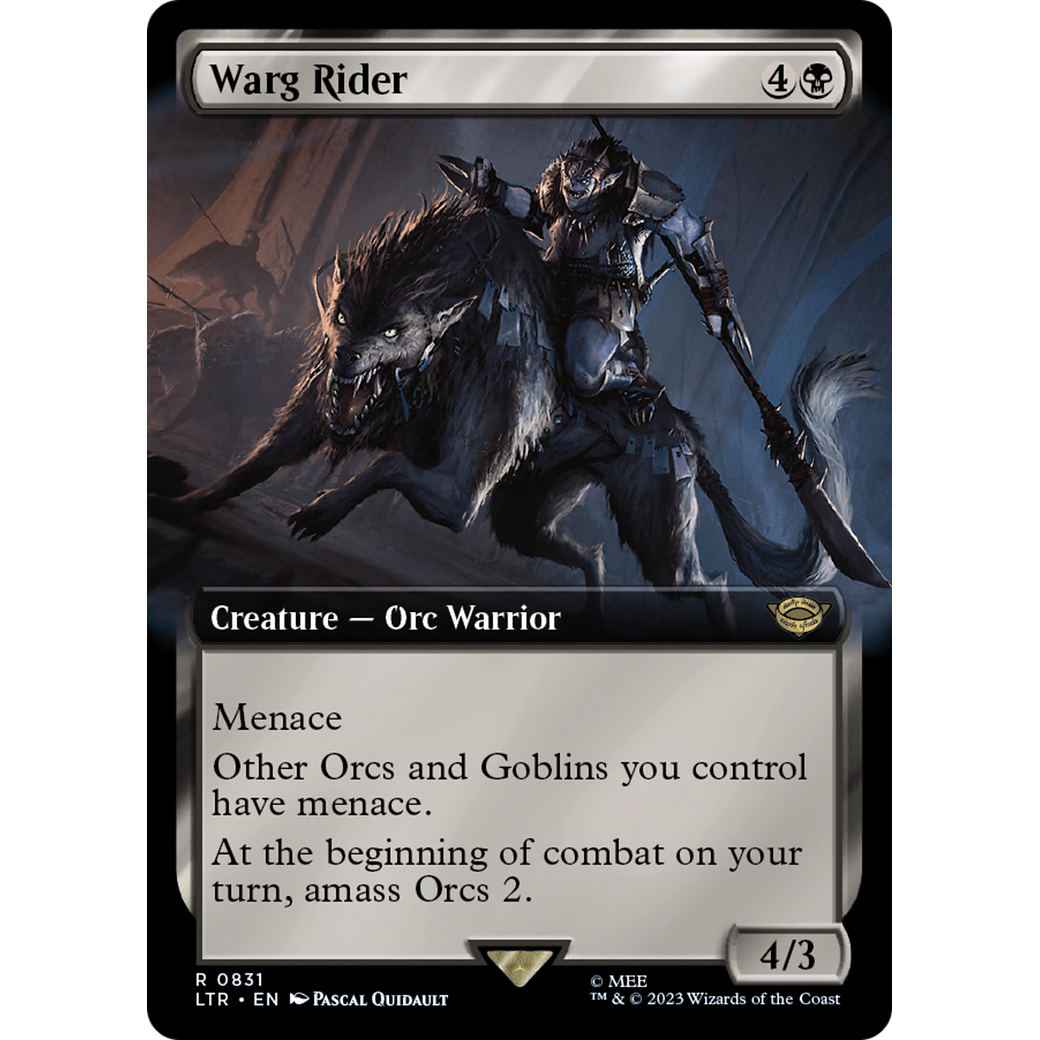 Warg Rider (LTR-831) - The Lord of the Rings: Tales of Middle-earth: (Extended Art)