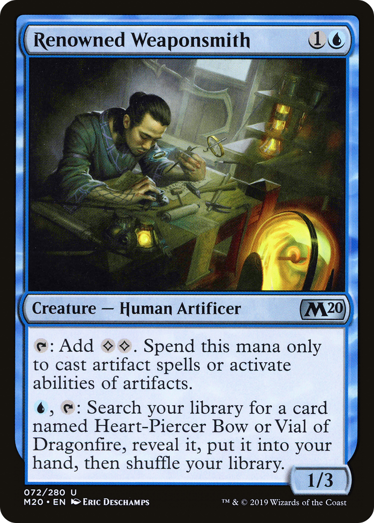 Renowned Weaponsmith (M20-072) - Core Set 2020 Foil