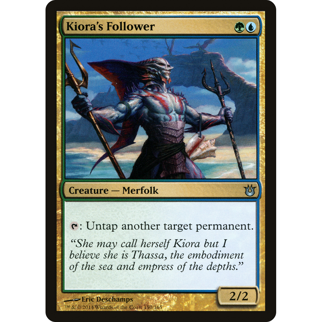 Kiora's Follower (BNG-150) - Born of the Gods Foil