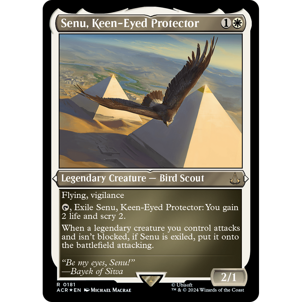 Senu, Keen-Eyed Protector (ACR-181) - Assassin's Creed Etched Foil