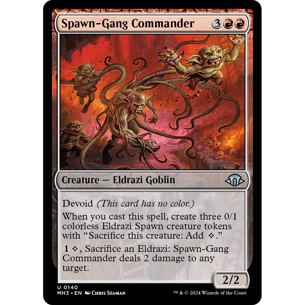 Spawn-Gang Commander (MH3-140) - Modern Horizons 3: (devoid)