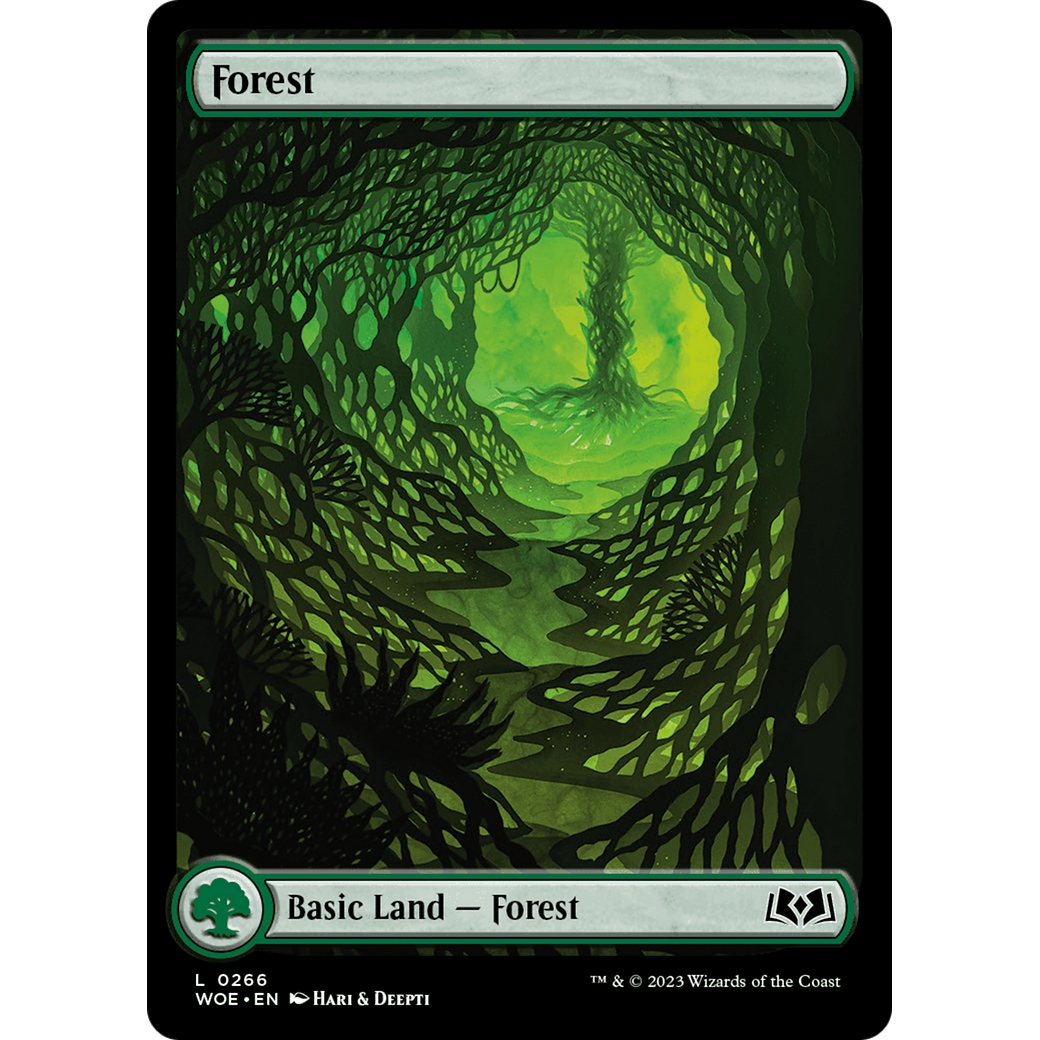 Forest (WOE-266) - Wilds of Eldraine: (Full Art) Foil