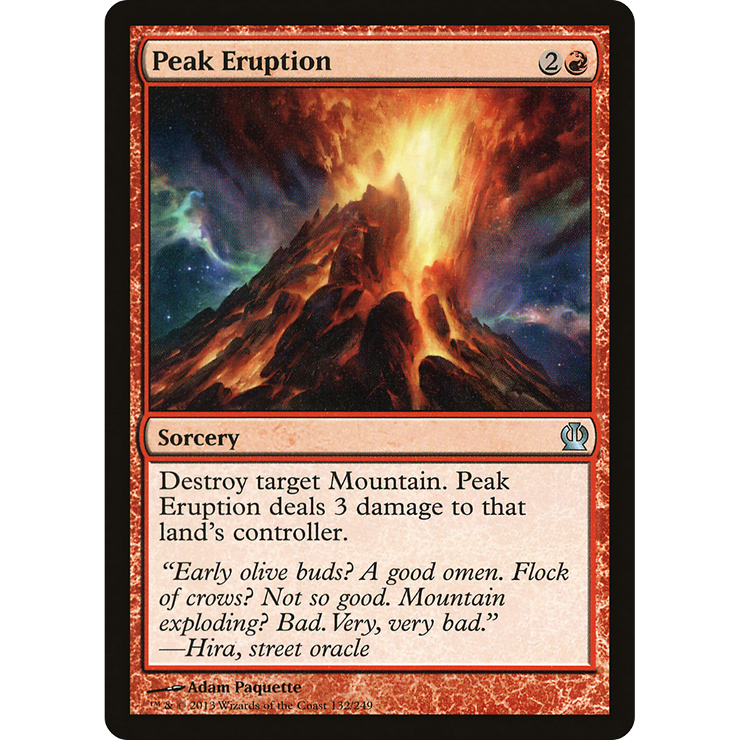 Peak Eruption (THS-132) - Theros Foil