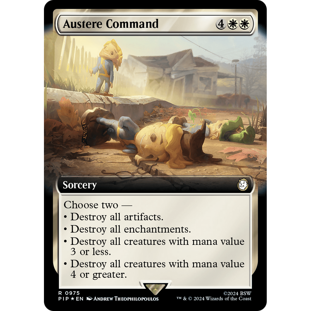 Austere Command (PIP-975) - Fallout: (Extended Art) Foil