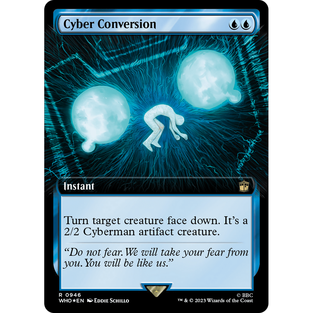 Cyber Conversion (Extended Art) (Surge Foil) (WHO-946) - Doctor Who: (Extended Art) Foil
