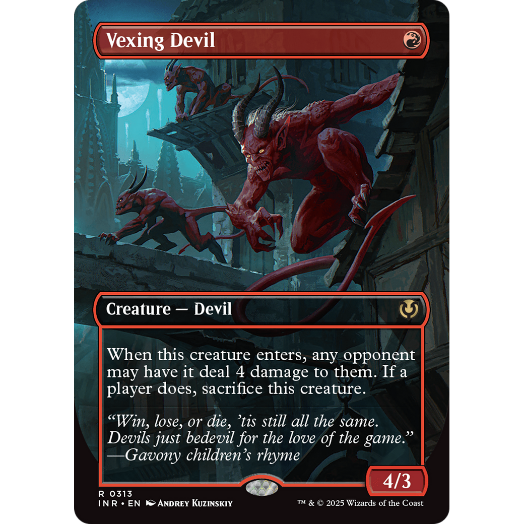 Vexing Devil (INR-313) - Innistrad Remastered (Borderless) Foil