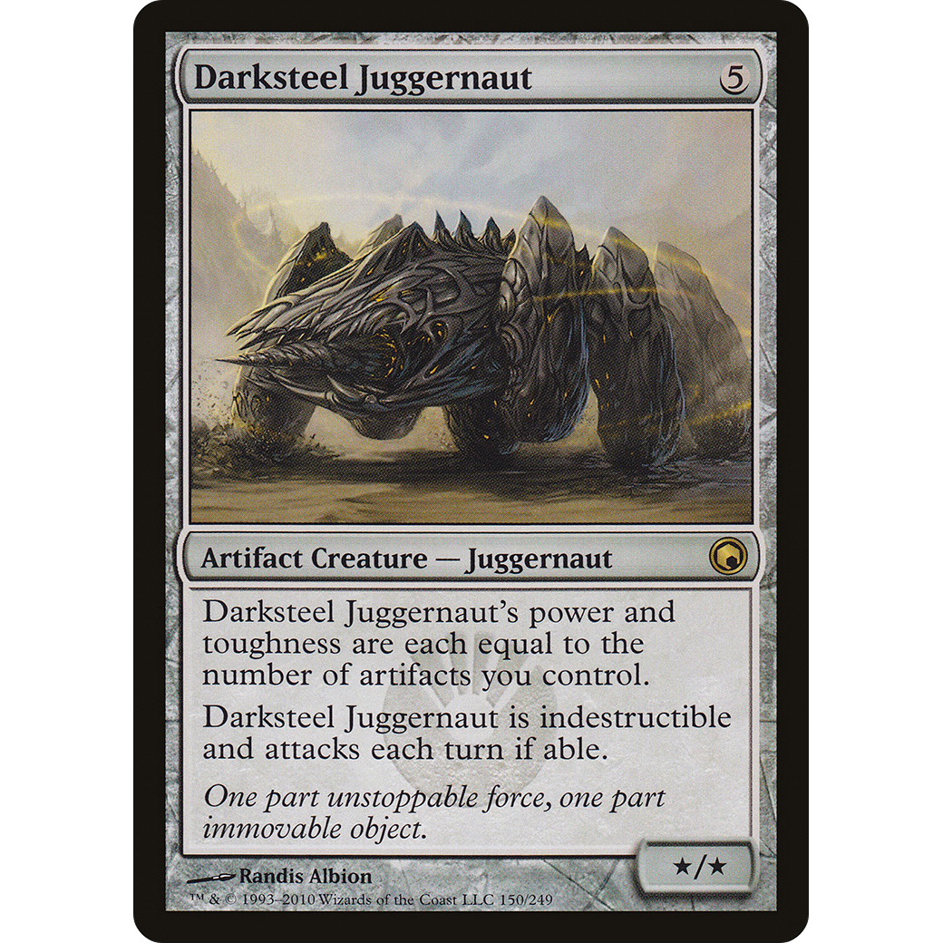 Darksteel Juggernaut (SOM-150) - Scars of Mirrodin Foil