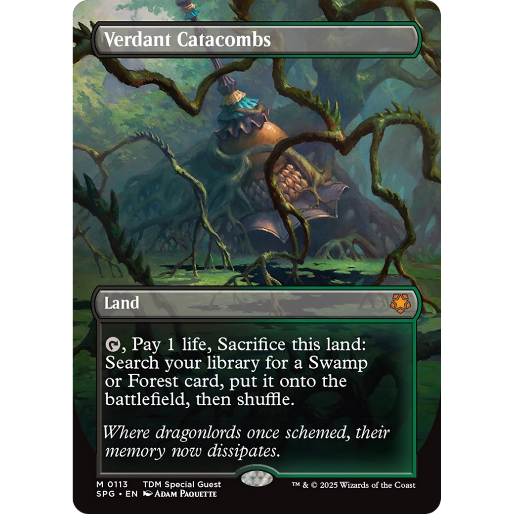 Verdant Catacombs (Borderless) (SPG-113) - Special Guests (Borderless) Foil