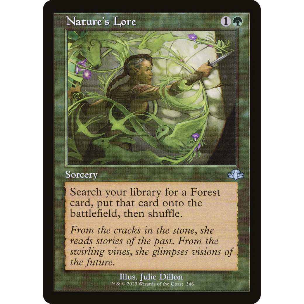 Nature's Lore (Retro Frame) (DMR-346) - Dominaria Remastered Foil