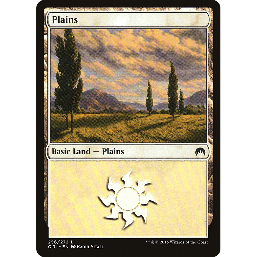Plains (256) (ORI-256) - Magic Origins Foil