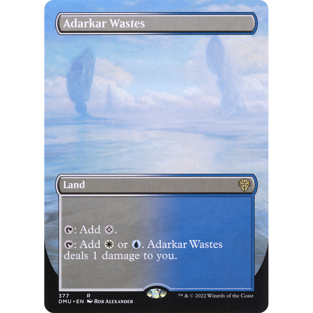 Adarkar Wastes (Borderless) (DMU-377) - Dominaria United (Borderless) Foil