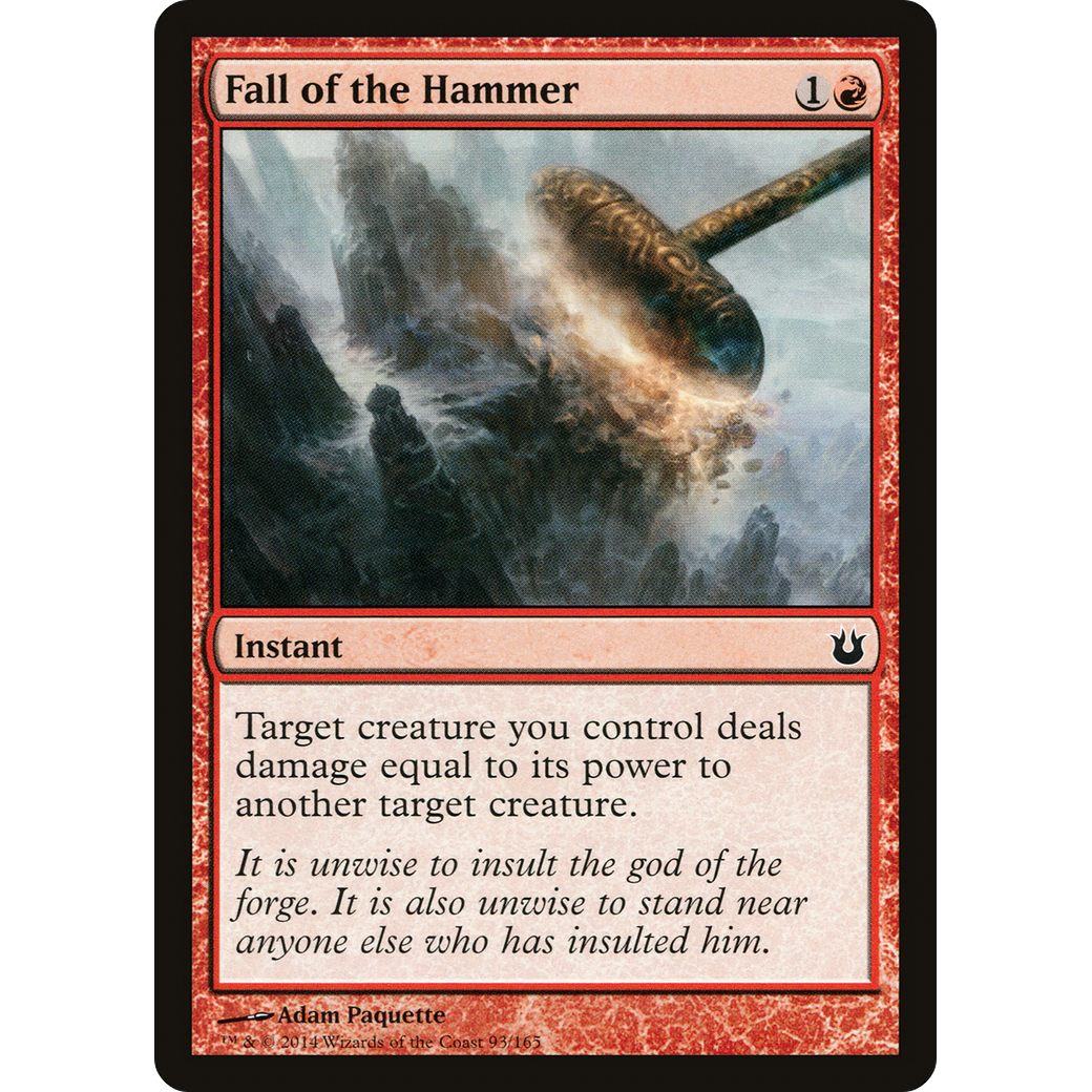 Fall of the Hammer (BNG-093) - Born of the Gods Foil