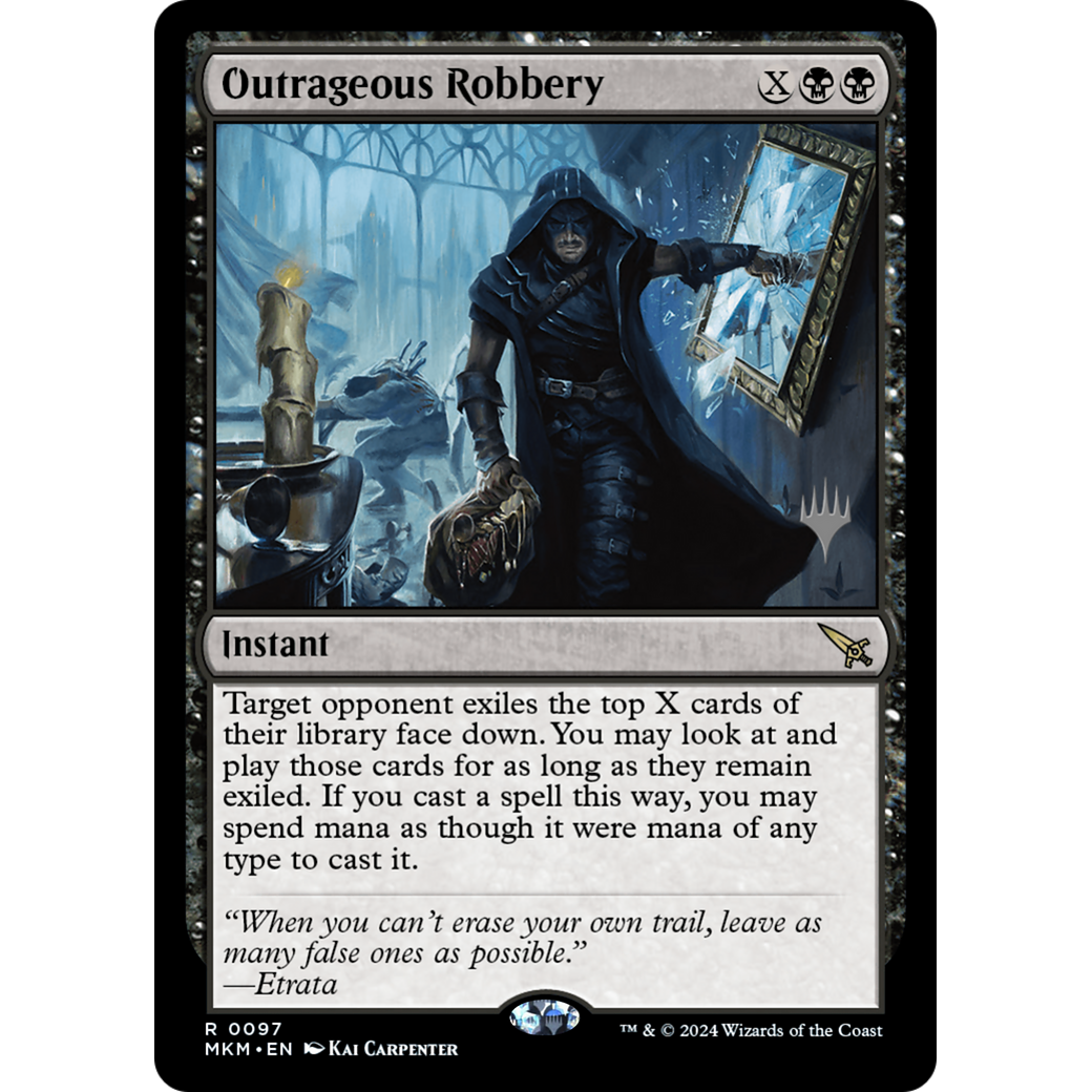 Outrageous Robbery (PPMKM-97P) - Murders at Karlov Manor Promos