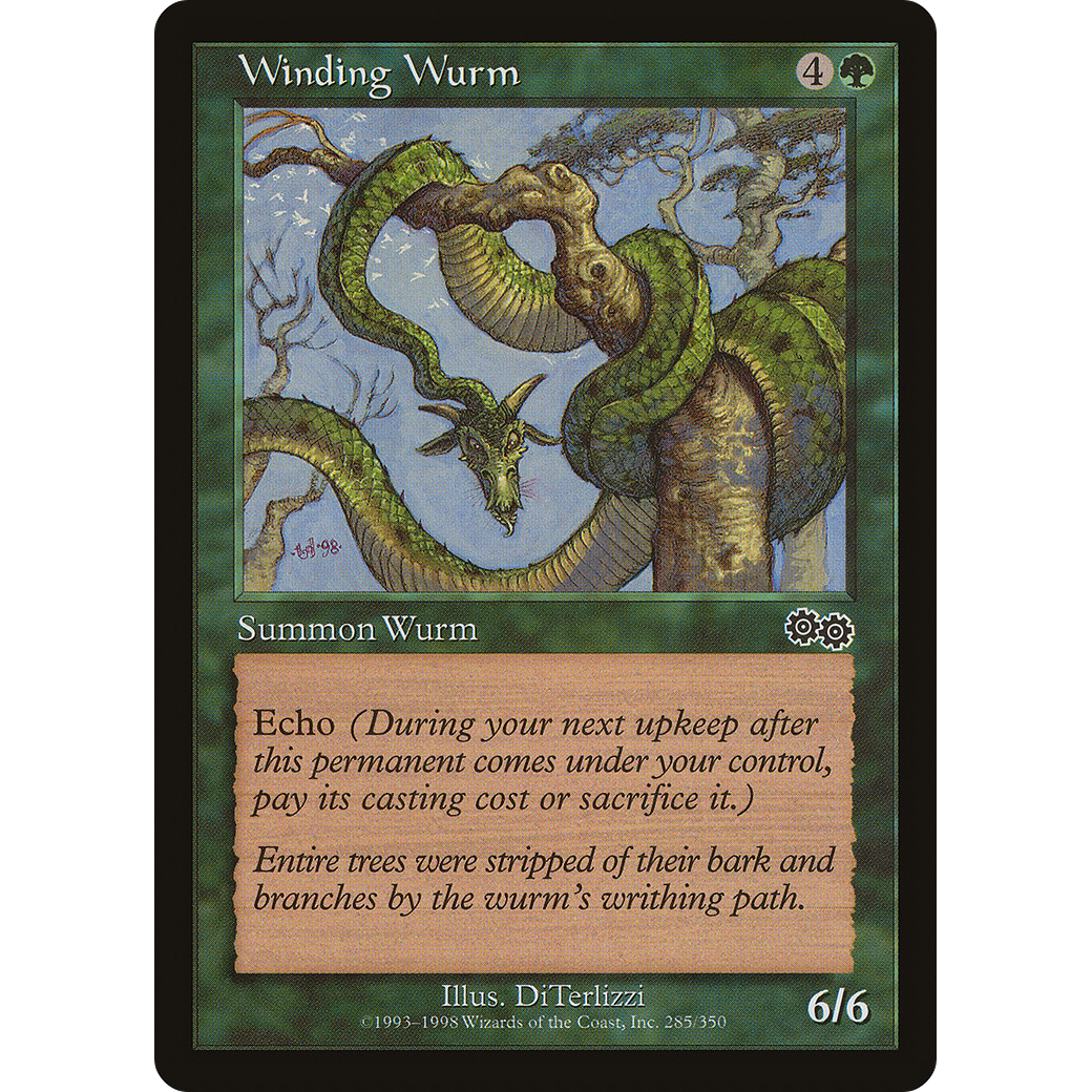 Winding Wurm (USG-285) - Urza's Saga