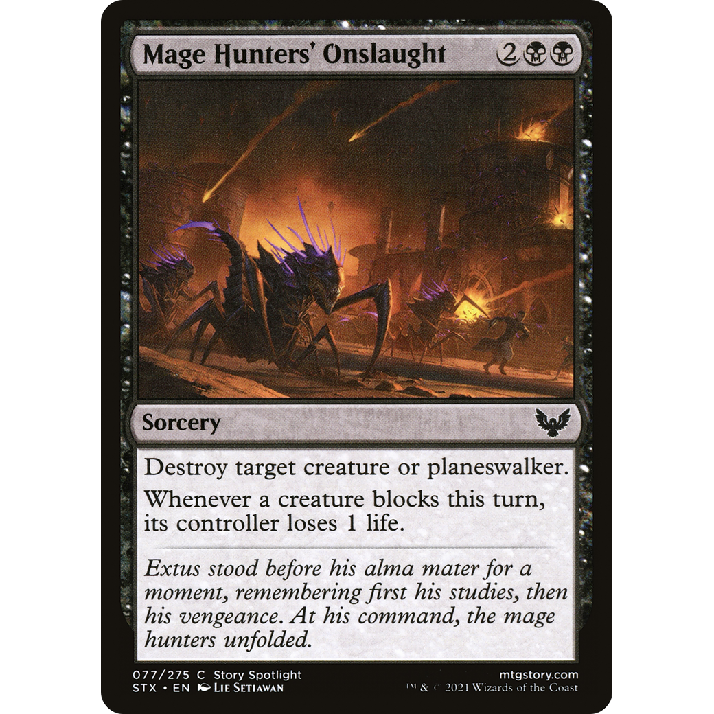 Mage Hunters' Onslaught (STX-077) - Strixhaven: School of Mages