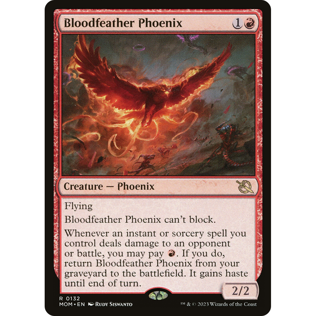 Bloodfeather Phoenix (MOM-132) - March of the Machine Foil