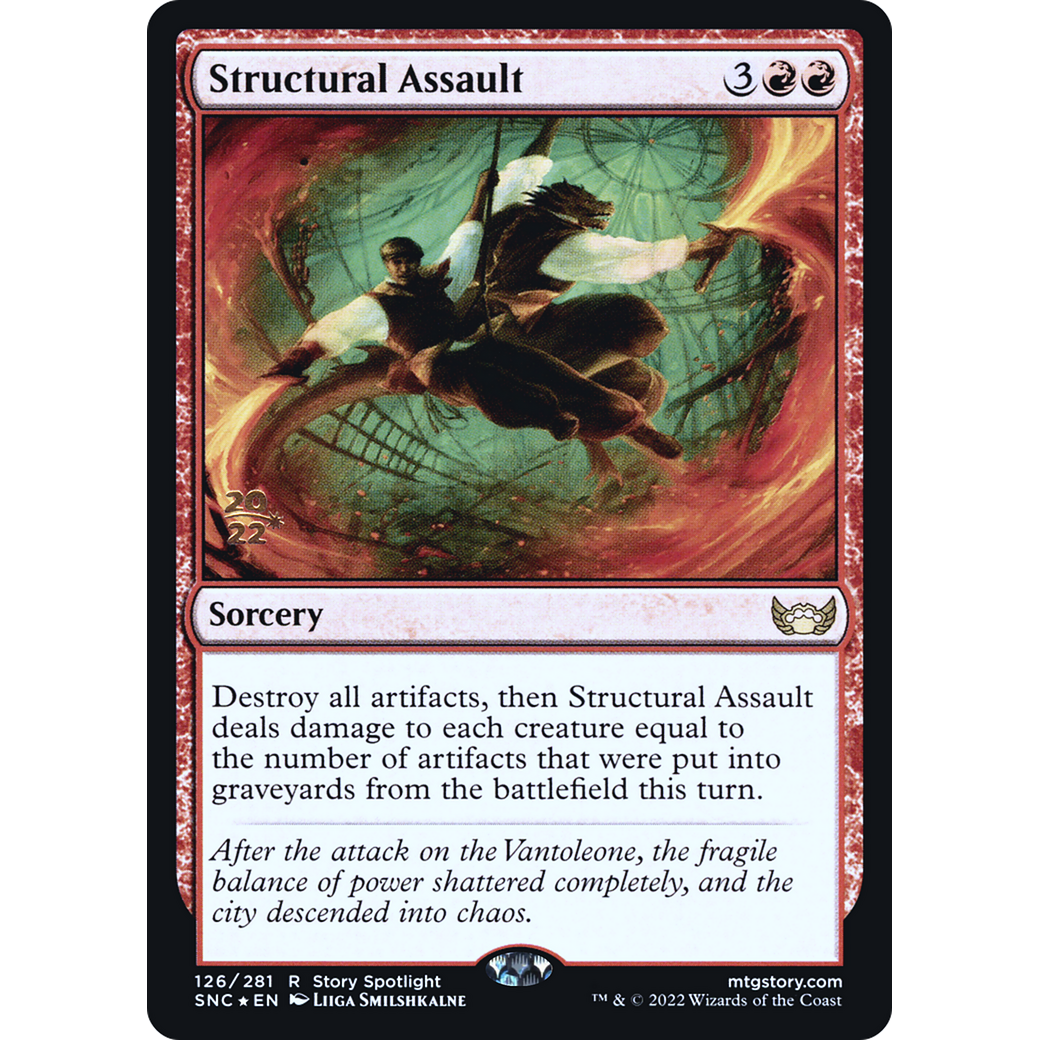 Structural Assault (PRE-126) - Streets of New Capenna Promos Foil