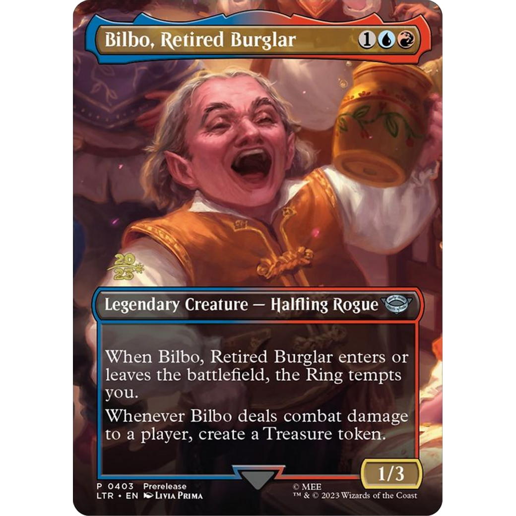 Bilbo, Retired Burglar (PRE-403S) - Tales of Middle-earth Promos (Borderless) Foil