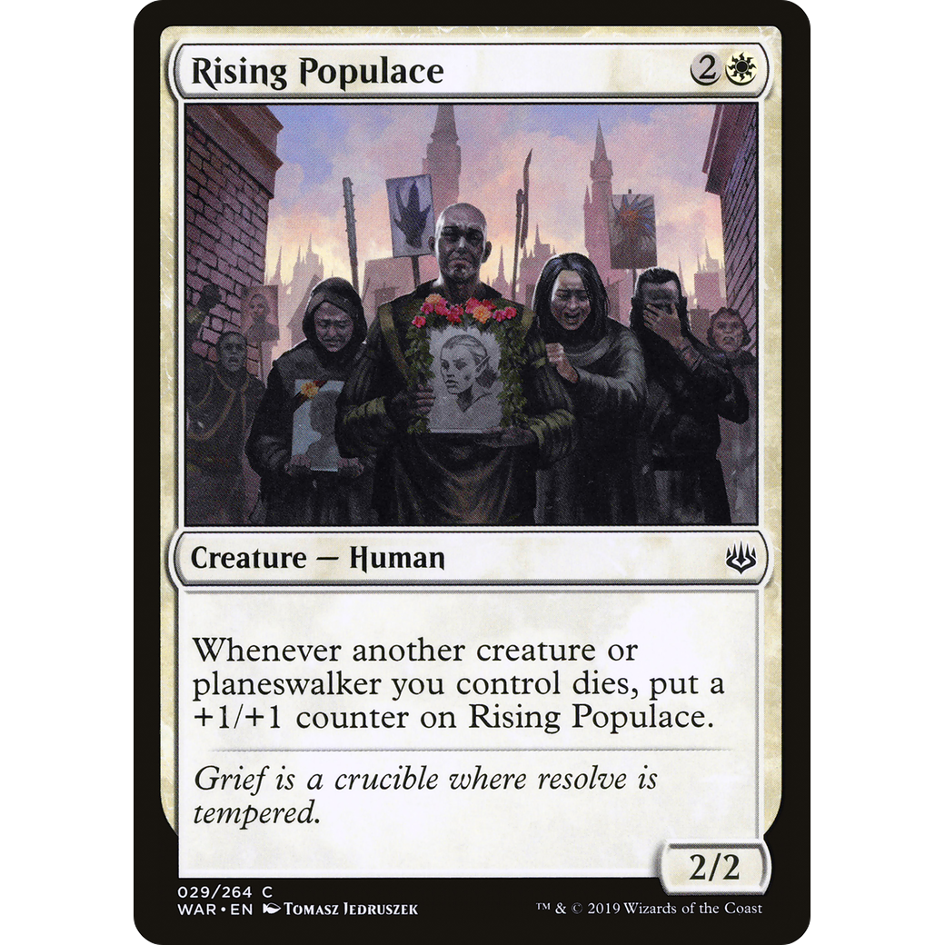 Rising Populace (WAR-029) - War of the Spark Foil