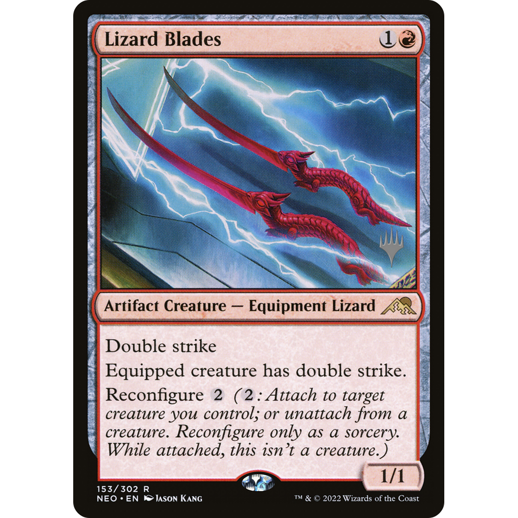 Lizard Blades (PPNEO-153P) - Kamigawa: Neon Dynasty Promos