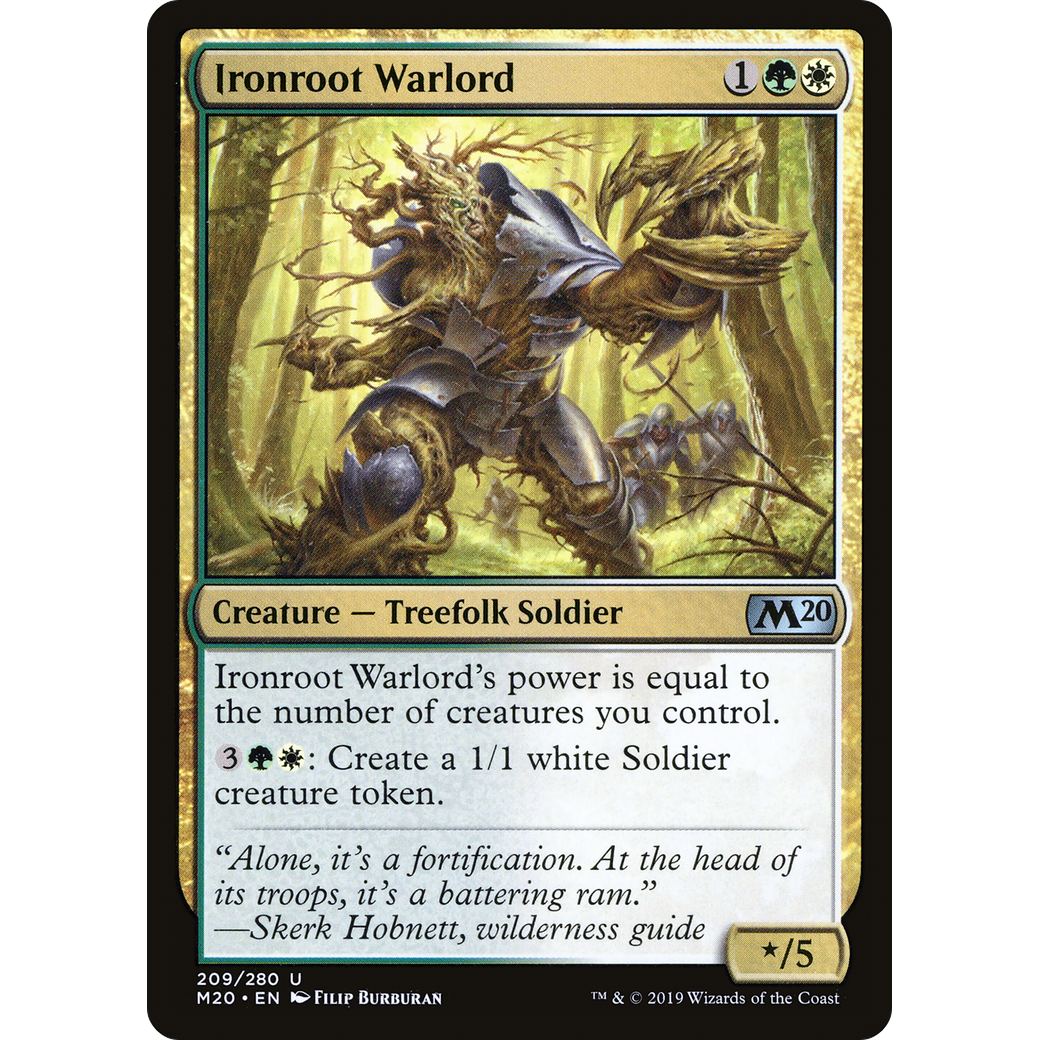 Ironroot Warlord (M20-209) - Core Set 2020 Foil