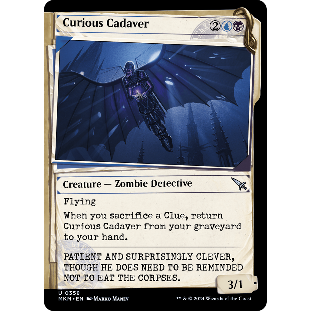 Curious Cadaver (MKM-358) - Murders at Karlov Manor: (Showcase) Foil