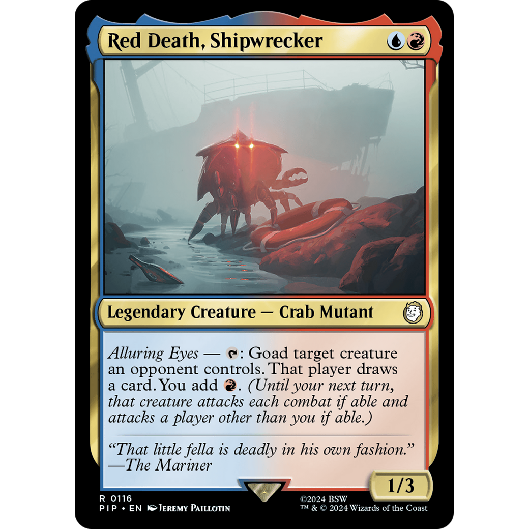 Red Death, Shipwrecker (PIP-116) - Fallout Foil
