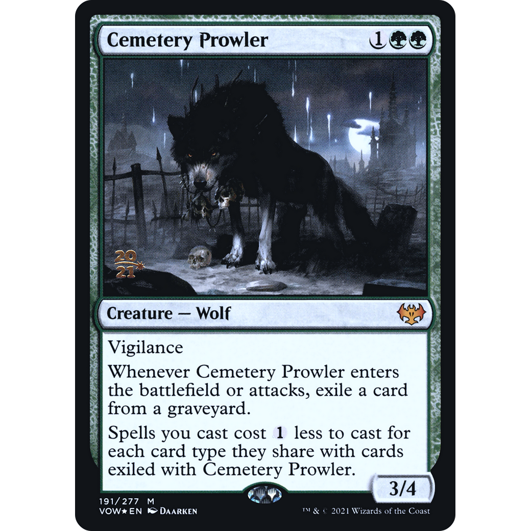 Cemetery Prowler (PRE-191) - Innistrad: Crimson Vow Promos Foil