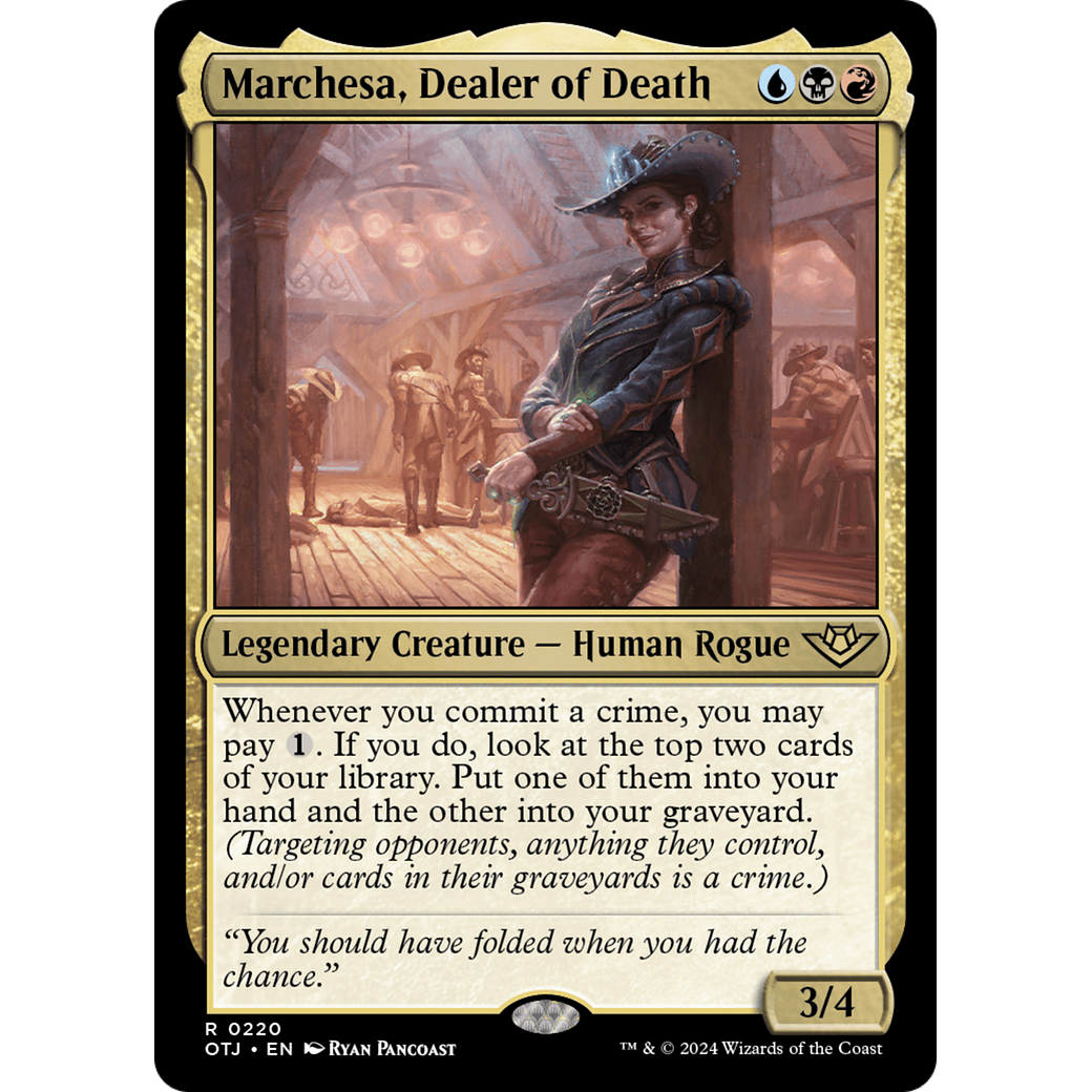 Marchesa, Dealer of Death (OTJ-220) - Outlaws of Thunder Junction Foil
