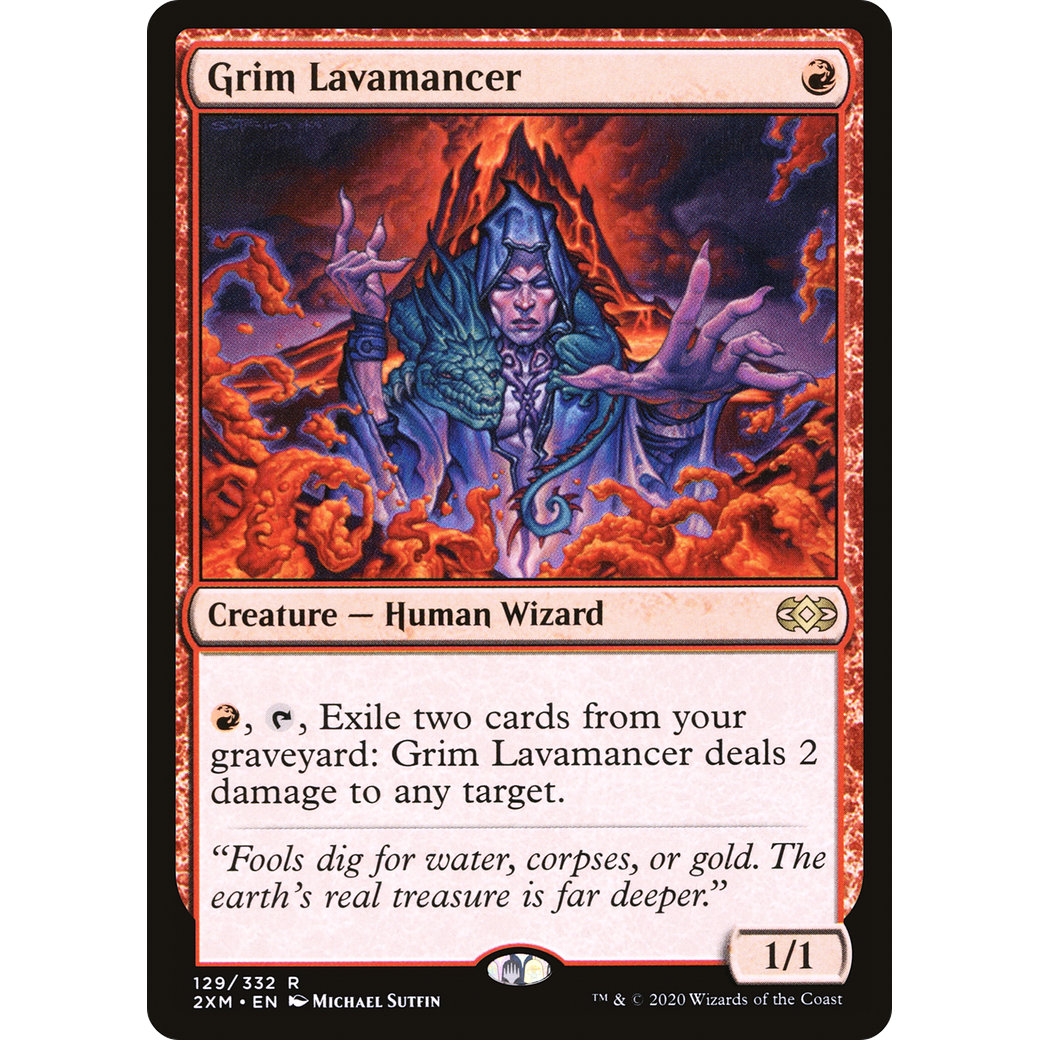 Grim Lavamancer (2XM-129) - Double Masters