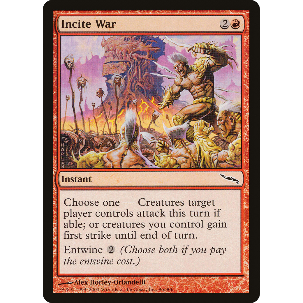 Incite War (MRD-096) - Mirrodin Foil