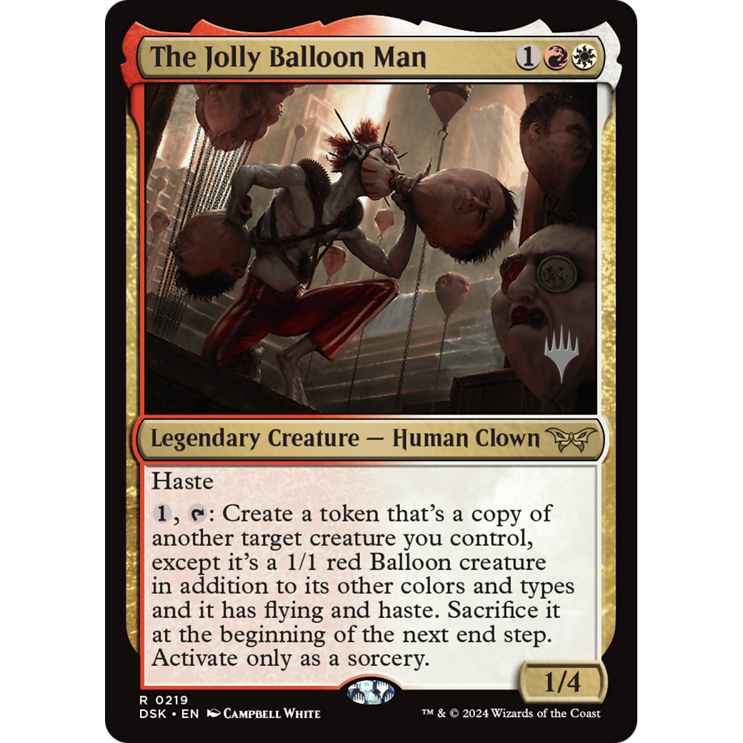 The Jolly Balloon Man (PDSK-219P) - Duskmourn: House of Horror Promos