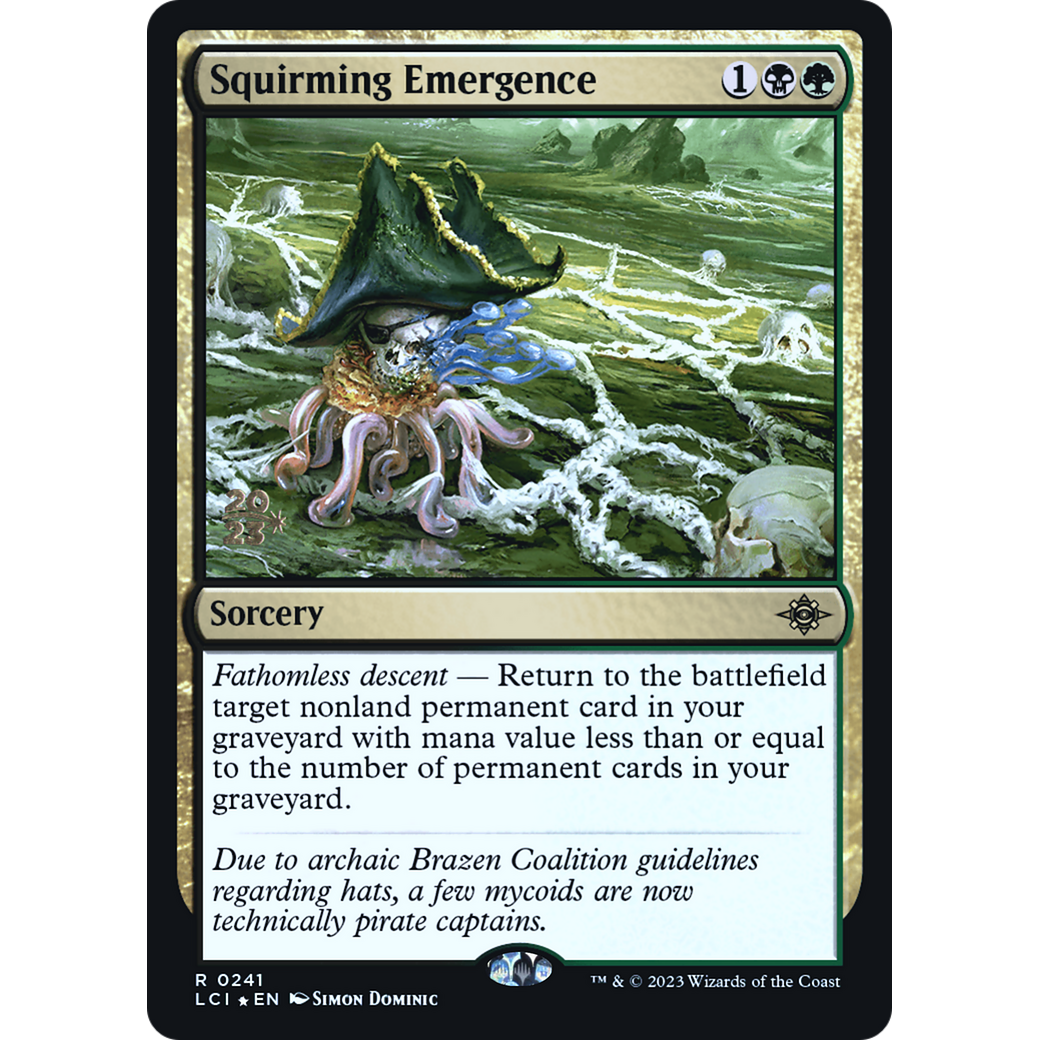Squirming Emergence (PRE-241S) - The Lost Caverns of Ixalan Promos Foil
