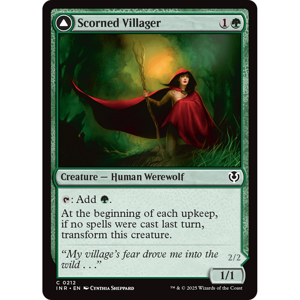 Scorned Villager // Moonscarred Werewolf (INR-212) - Innistrad Remastered