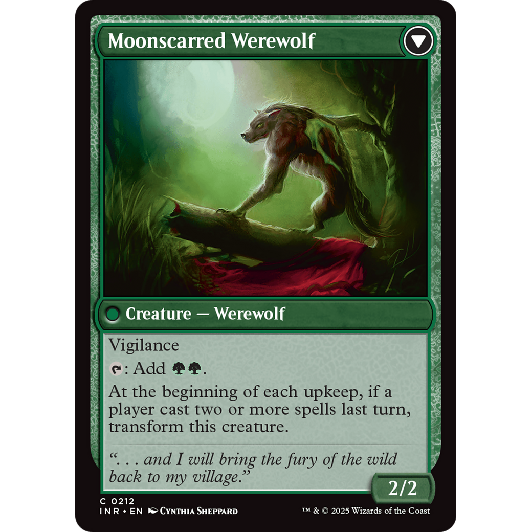 Scorned Villager // Moonscarred Werewolf (INR-212) - Innistrad Remastered